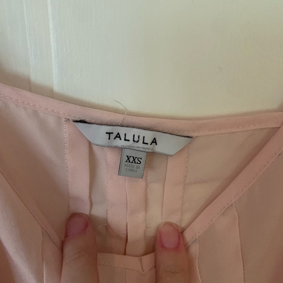Aritzia Talula Sheer Material Waverly Top in Blush Pink - Picture 3 of 5